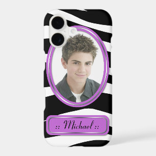 Purple Zebra Print Photo iPhone 7 Case