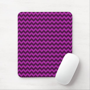 Purple Zig Zag Glitter Mouse Mat