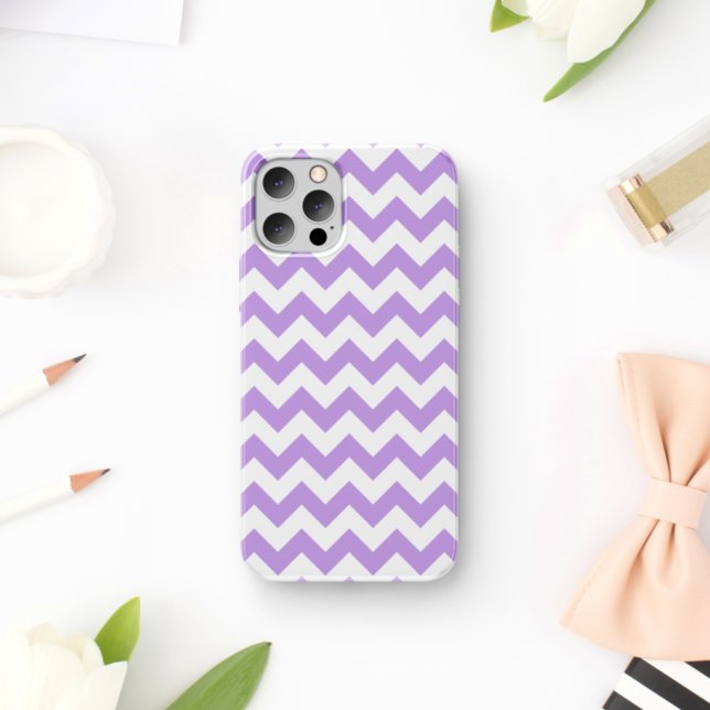 Purple Zigzag, Purple Chevron, Geometric Pattern Case-Mate iPhone Case (Creator Uploaded)