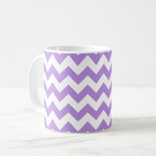 Purple Zigzag, Purple Chevron, Geometric Pattern Coffee Mug