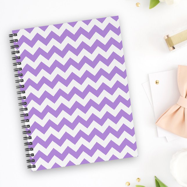 Purple Zigzag, Purple Chevron, Geometric Pattern Notebook (Creator Uploaded)
