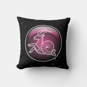 Purple Zodiac Capricorn Cushion