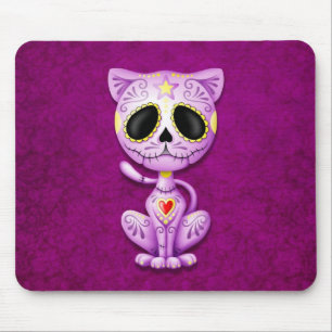 Purple Zombie Sugar Kitten Mouse Mat