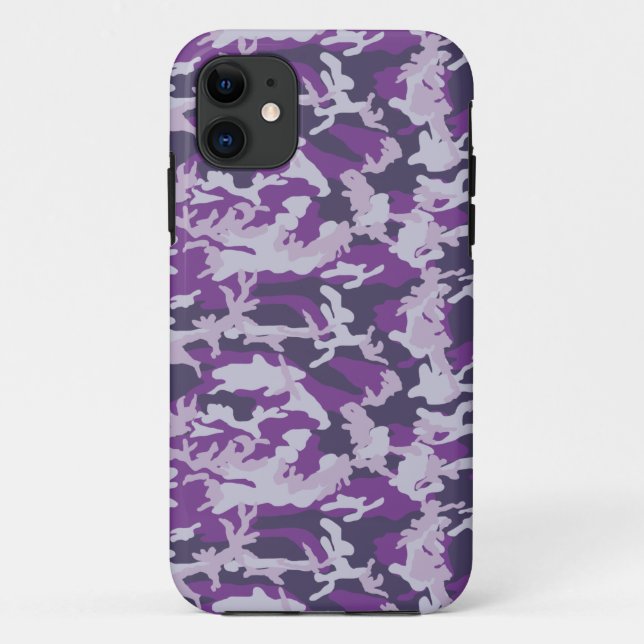 PurpleBerry Camo Pattern Case-Mate iPhone Case (Back)