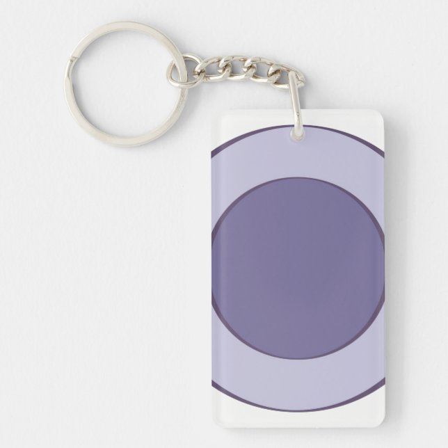 PurpleInLilac Dots Key Ring (Front)