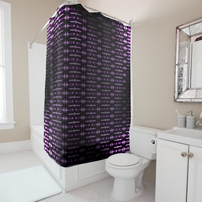 Purplenight Light Shower Curtain (In Situ)