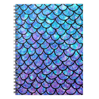 Purples & Blues Mermaid scales Notebook