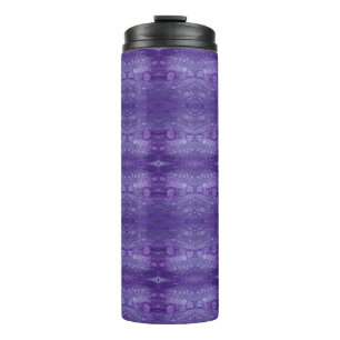 Purples Ikat 9 Thermal Tumbler