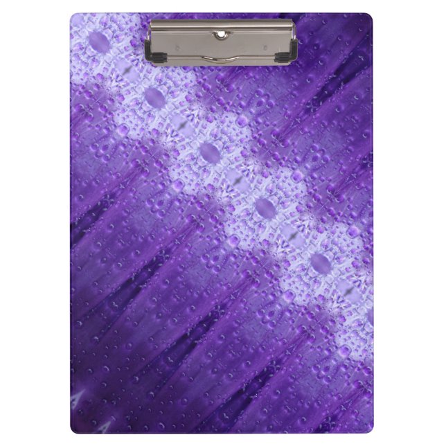Purples Ikat Angled Clipboard (Front)