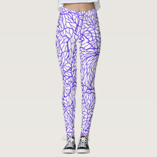 Purple's Lines Patton Leggings