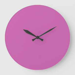 Purplish pink(solid color) large clock