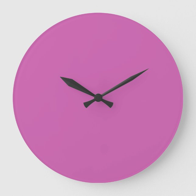 Purplish pink(solid color) large clock (Front)