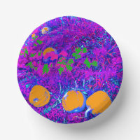 Purplish Pumpkin Field in Pop Art Style