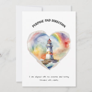 Purpose and Direction Positive Affirmation Card