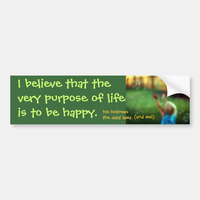 purpose bumper sticker (Front)