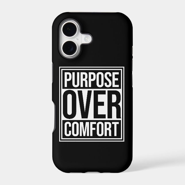 Purpose Over Comfort Motivation Mindset Growth (Back)