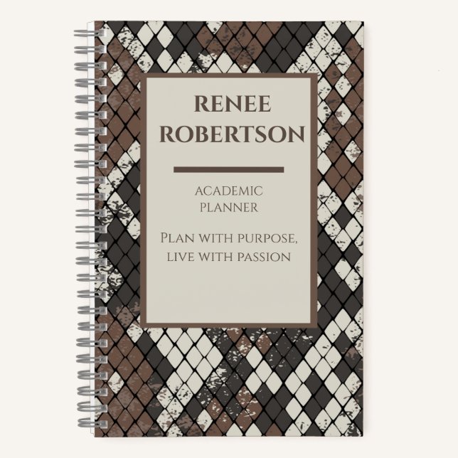 Purpose & Passion: The Academic Success Planner Notebook (Front)