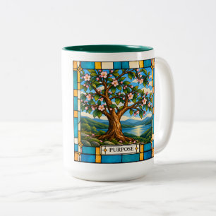 Purpose Stained Glass Two-Tone Coffee Mug