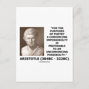 Purposes Of Poetry Convincing Impossibility Quote Postcard