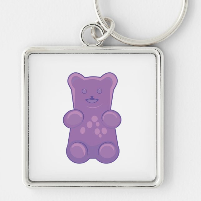 Purpura Goma Bear Key Ring (Front)