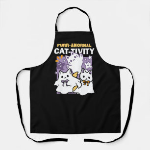 Purr-anormal Cat-tivity - Halloween Cat Design Apron