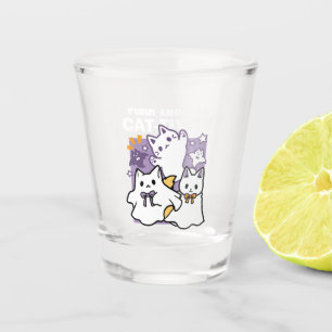 Purr-anormal Cat-tivity - Halloween Cat Design Shot Glass
