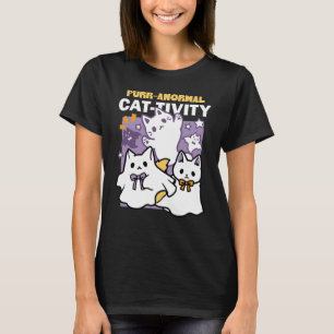 Purr-anormal Cat-tivity - Halloween Cat Design T-Shirt