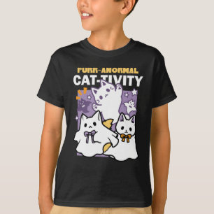 Purr-anormal Cat-tivity - Halloween Cat Design T-Shirt