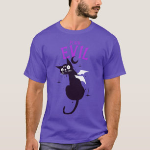 Purr Evil Demon Cat Halloween Goth Gothic Dark Art T-Shirt