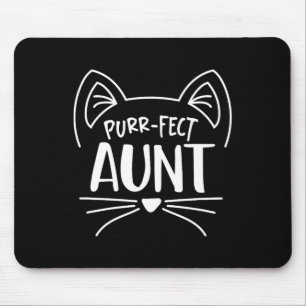 Purr-fect Aunt Gift Aunties Cat Lovers Mouse Mat