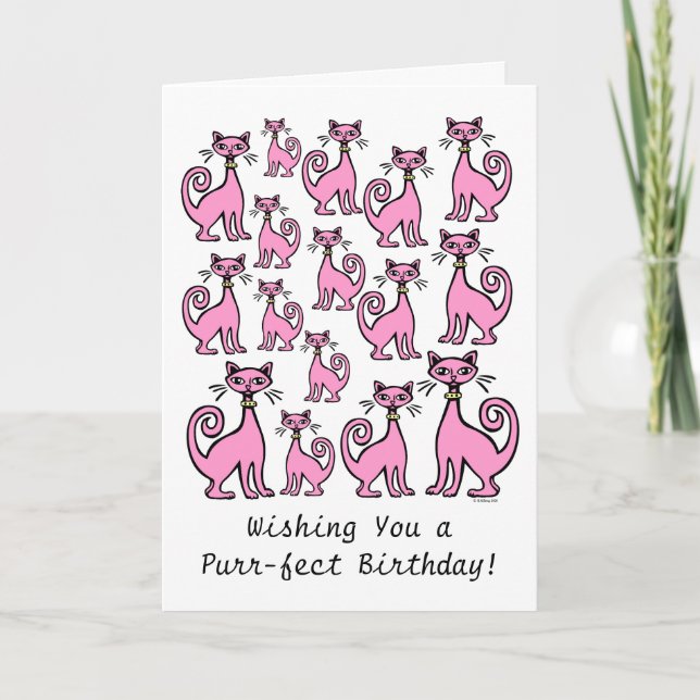 Purr-fect Birthday Card (Front)