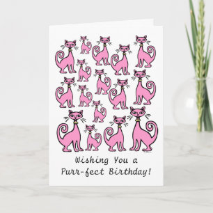 Purr-fect Birthday Card