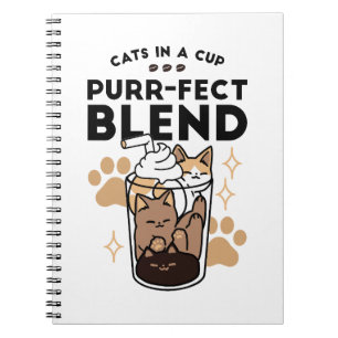 Purr-fect Blend: Cat and Coffee Art for Pet Lovers Notebook