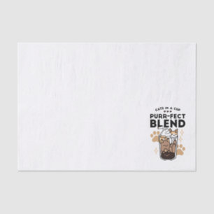 Purr-fect Blend: Cat and Coffee Art for Pet Lovers Tissue Paper