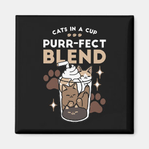 Purr-fect Blend: Coffee Design for Cat & Coffee Magnet