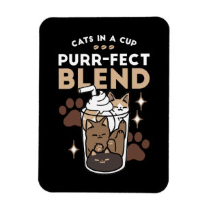 Purr-fect Blend: Coffee Design for Cat & Coffee Magnet