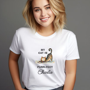 PURR-FECT CAT HEART NAME T-Shirt