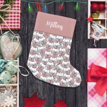 Purr-fect Christmas Magic Monogram White Cats