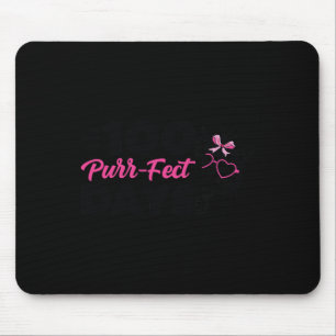 Purr-fect Days Cute Cat Student School Fun Kitten Mouse Mat