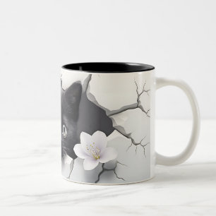 Purr-fect Gift for Cat Lovers Two-Tone Coffee Mug