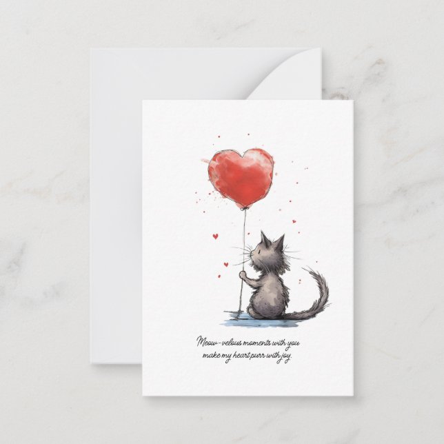 Purr-fect Heart Moments | Meow-velous Love Card (Front)