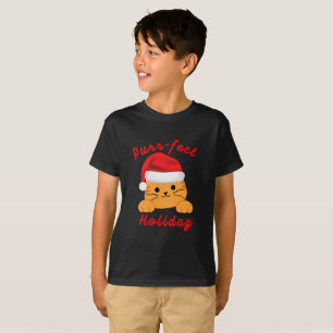 Purr‑fect Holiday Cat Christmas Shirt