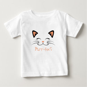 Purr-fect Kitty Face Graphic Baby T-Shirt