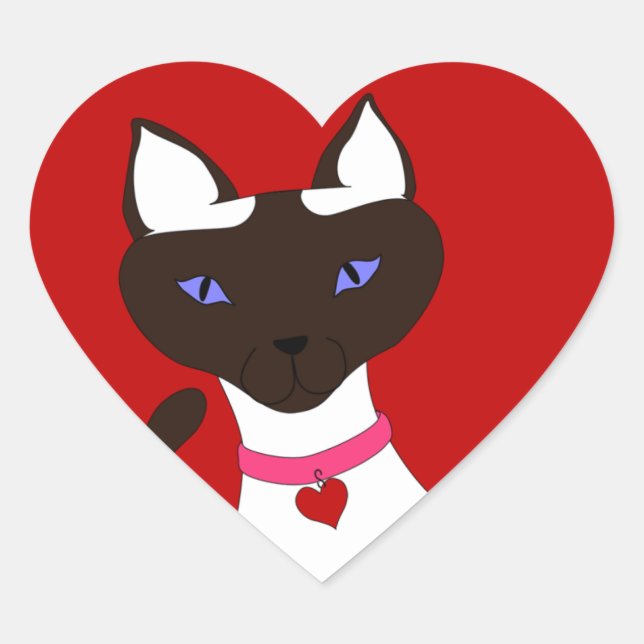 Purr-fect  Moira - heart sticker (Front)