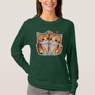 “Purr-fect Pair” “Double the Whiskers, Double the T-Shirt