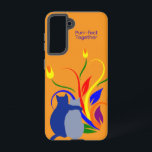 Purr-fect Together Cats Galaxy Case – Orange<br><div class="desc">Celebrate love, friendship, and cozy companionship with the Purr-fect Together Cats Galaxy Case – Orange. Featuring two adorable cats nestled among blooming flowers on a vibrant orange background, this playful and heartwarming design captures a charming moment of feline affection. Durable and protective, this Samsung Galaxy case keeps your phone safe...</div>