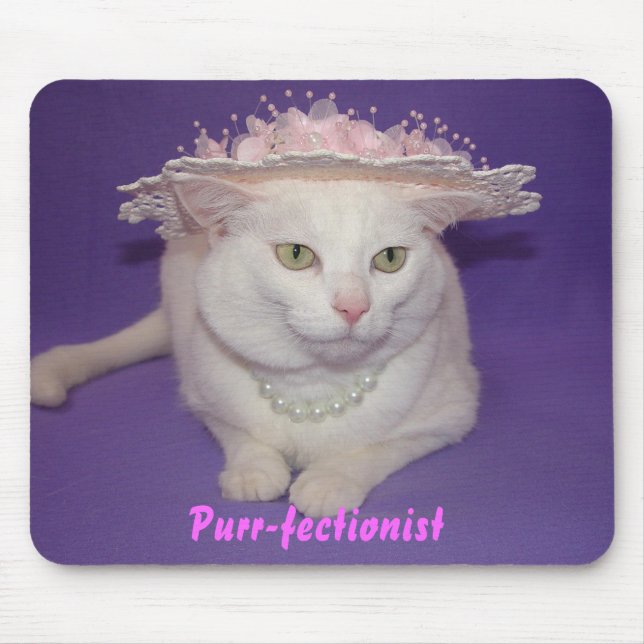 Purr-fectionist Mouse Mat (Front)