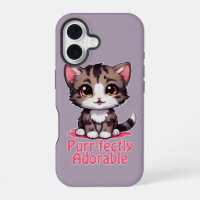 Purr-fectly Adorable Chibi Kawaii Kitten in Pink
