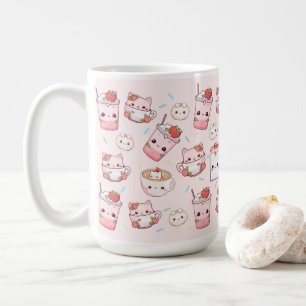 Purr-fectly Brewed: Kawaii Cat Coffee Mug