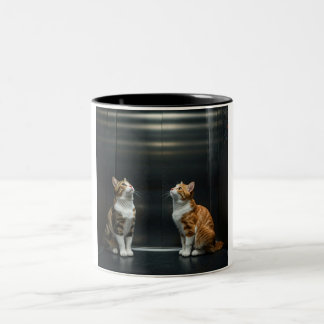 Purr-fectly Comical Cat Elevator Mug